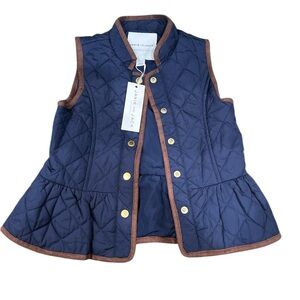 Janie and Jack NWT size 3-4
Navy Quilted Kids Vest